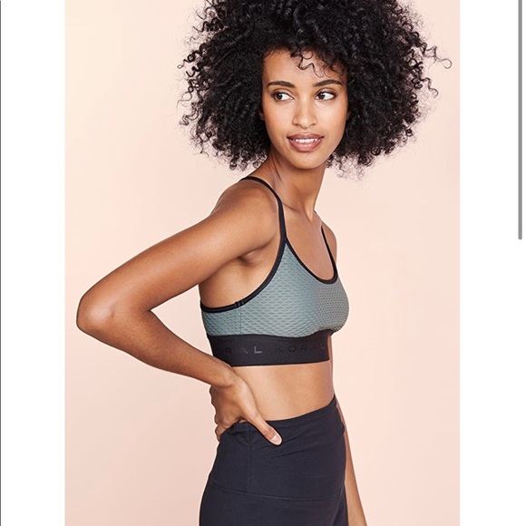 NWT Koral Sweeper Netz Sports Bra in Agave - Picture 7 of 12
